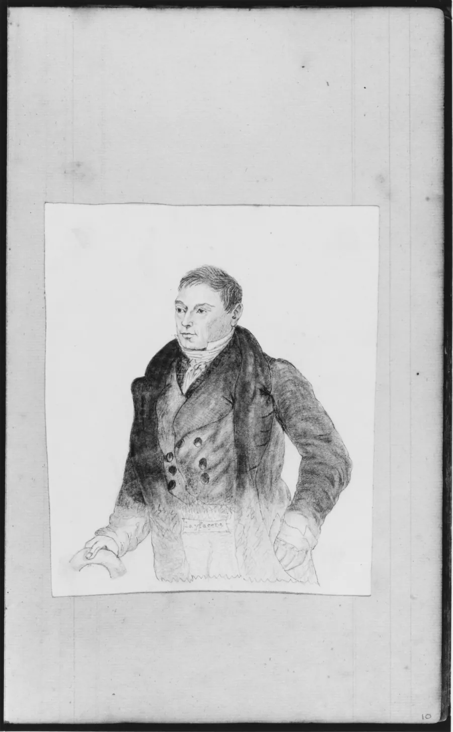 "Layfaeete" [Lafayette?] (from Sketchbook) by John William Casilear
