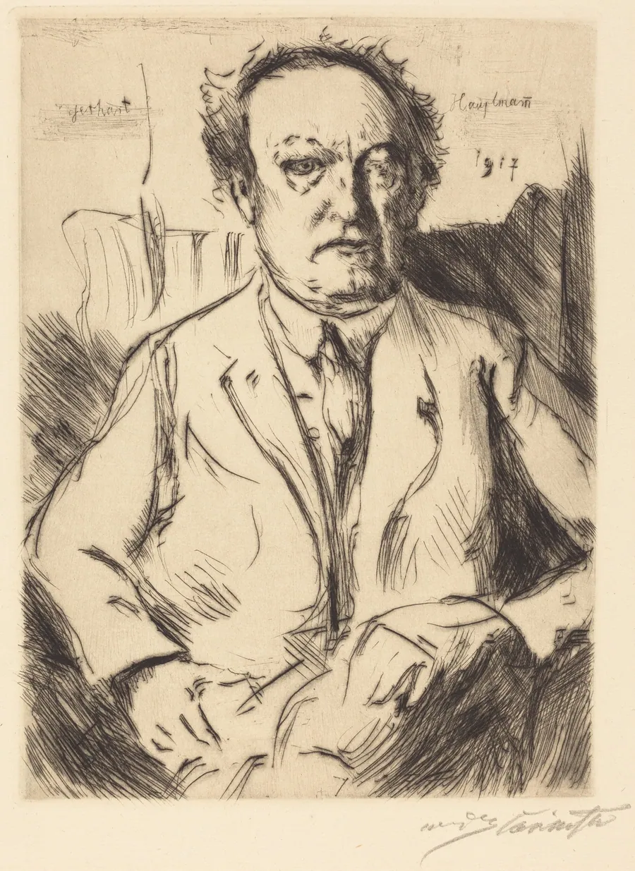 Gerhart Hauptmann by Lovis Corinth