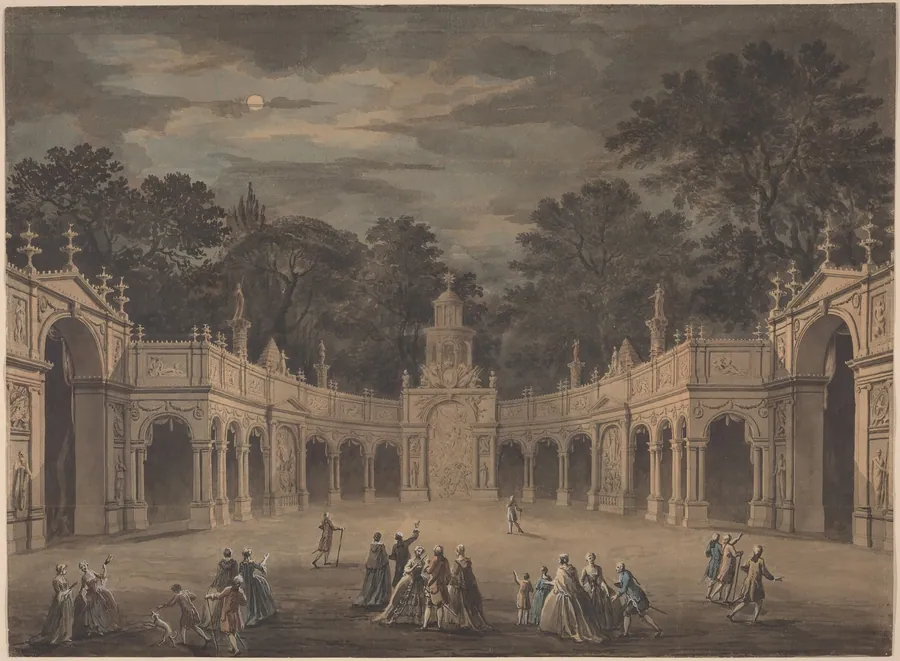 A Design for Illuminations to Celebrate the Birthday of King George III by Robert Adam