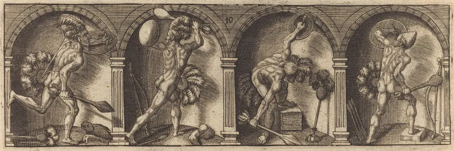 Les divers pourtraicts et figures X by Master AD