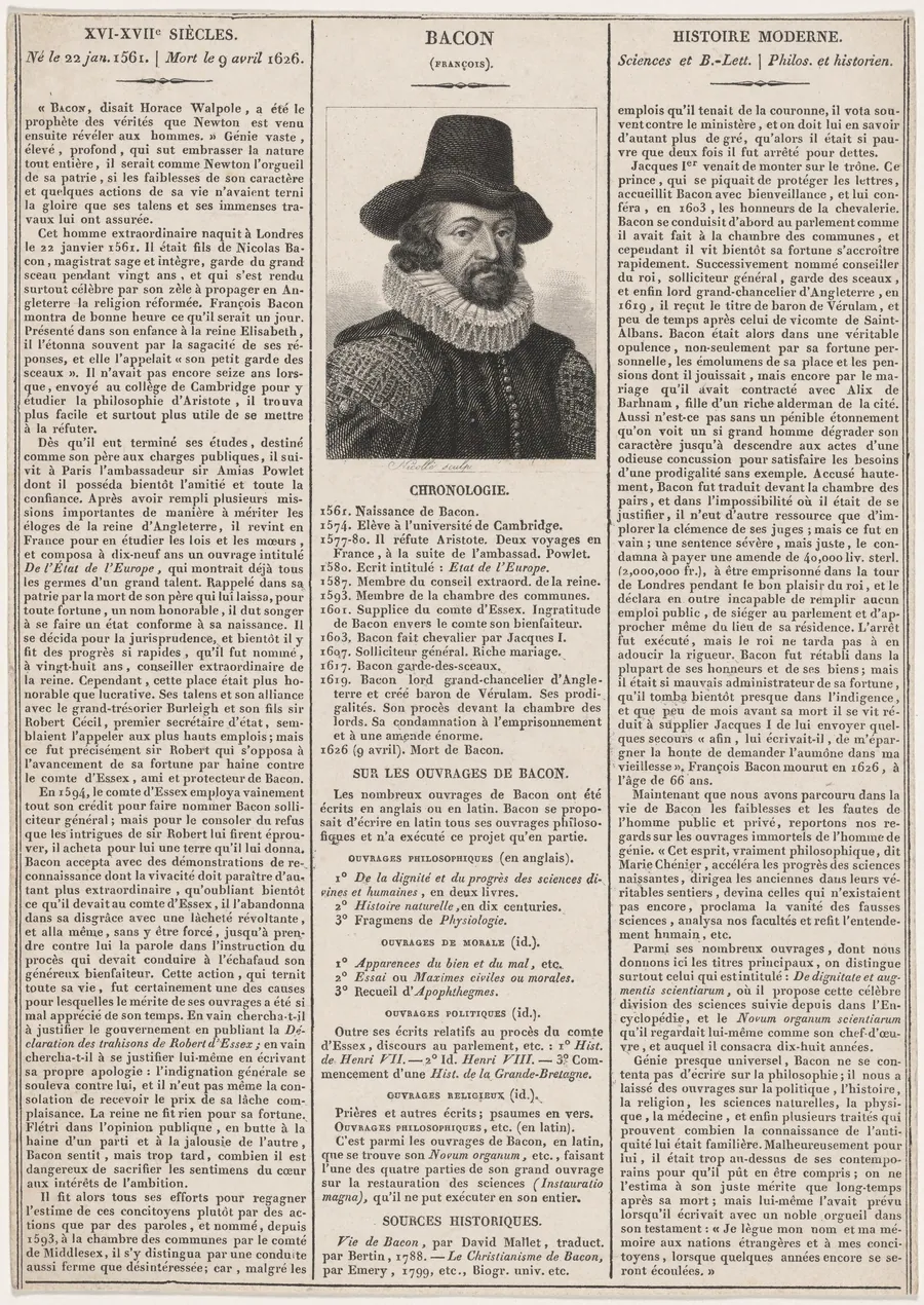 Francois Bacon by Unknown 19th Century