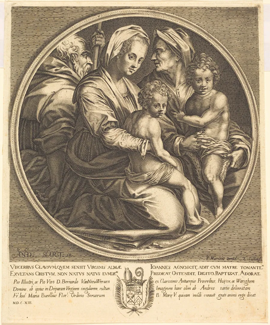 The Holy Family by Jacques Callot