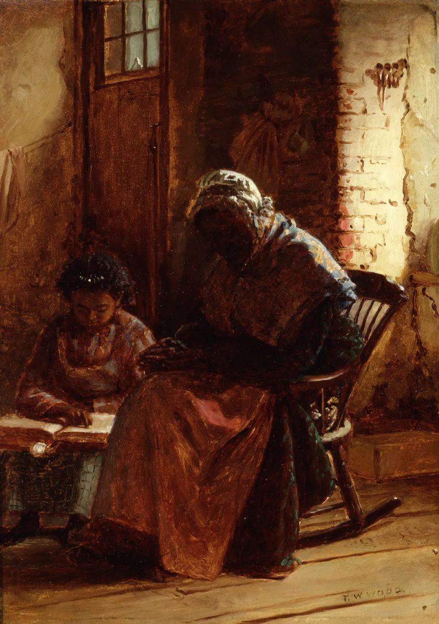 Sunday Morning by Thomas Waterman Wood, born Montpelier, VT 1823-died New York City 1903