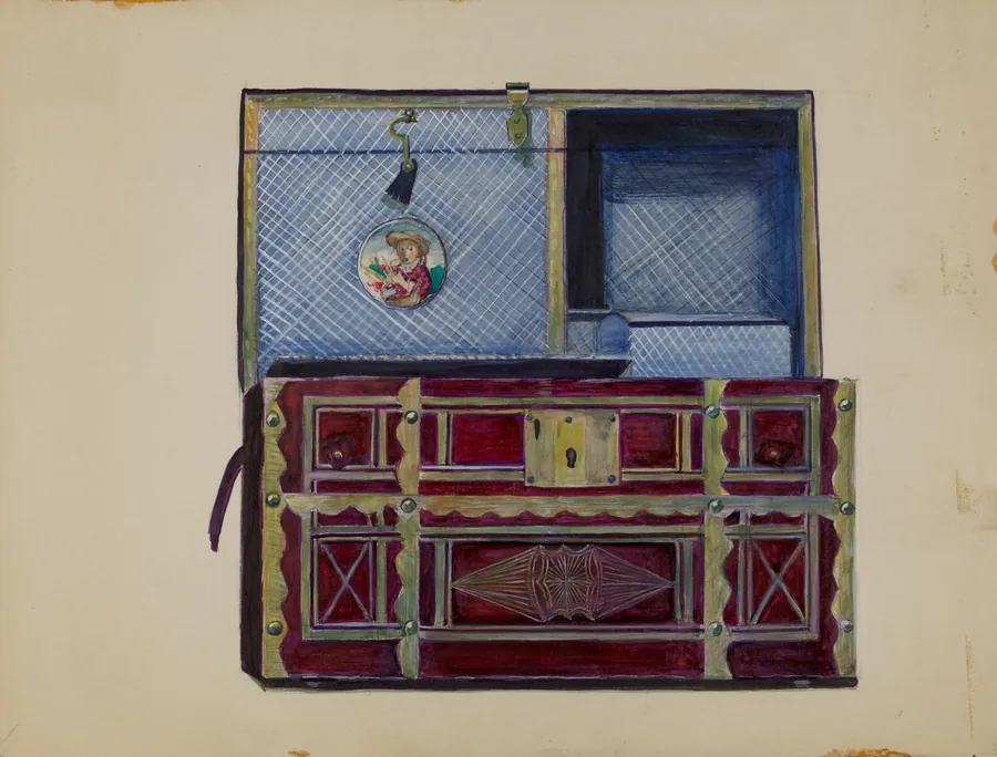 Doll's Trunk by Mina Lowry