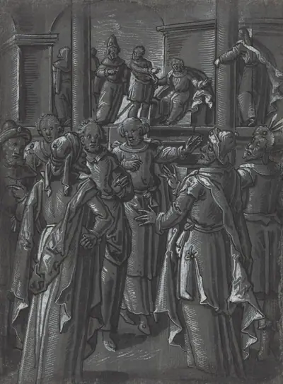 The High Priest before Pilate [verso]