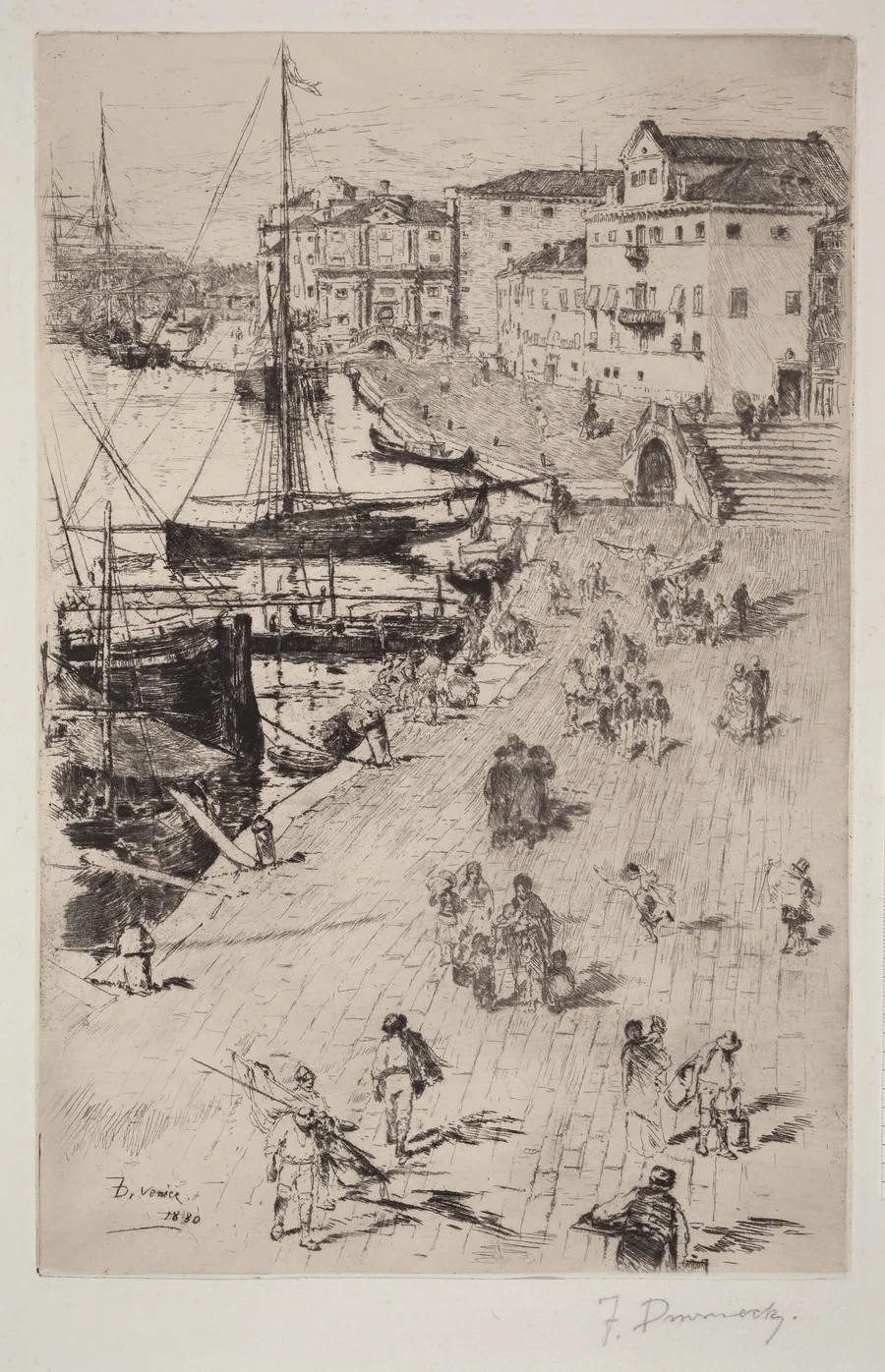 Riva degli Schiavoni, No. 2 by Frank Duveneck
