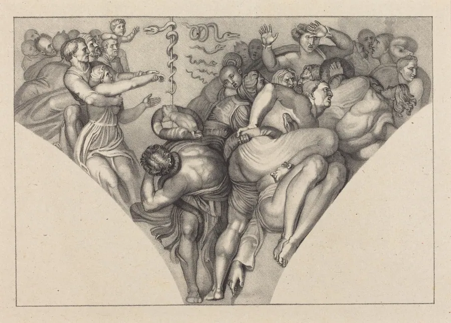 Brazen Serpent, from Michael Angelo by William Sharp