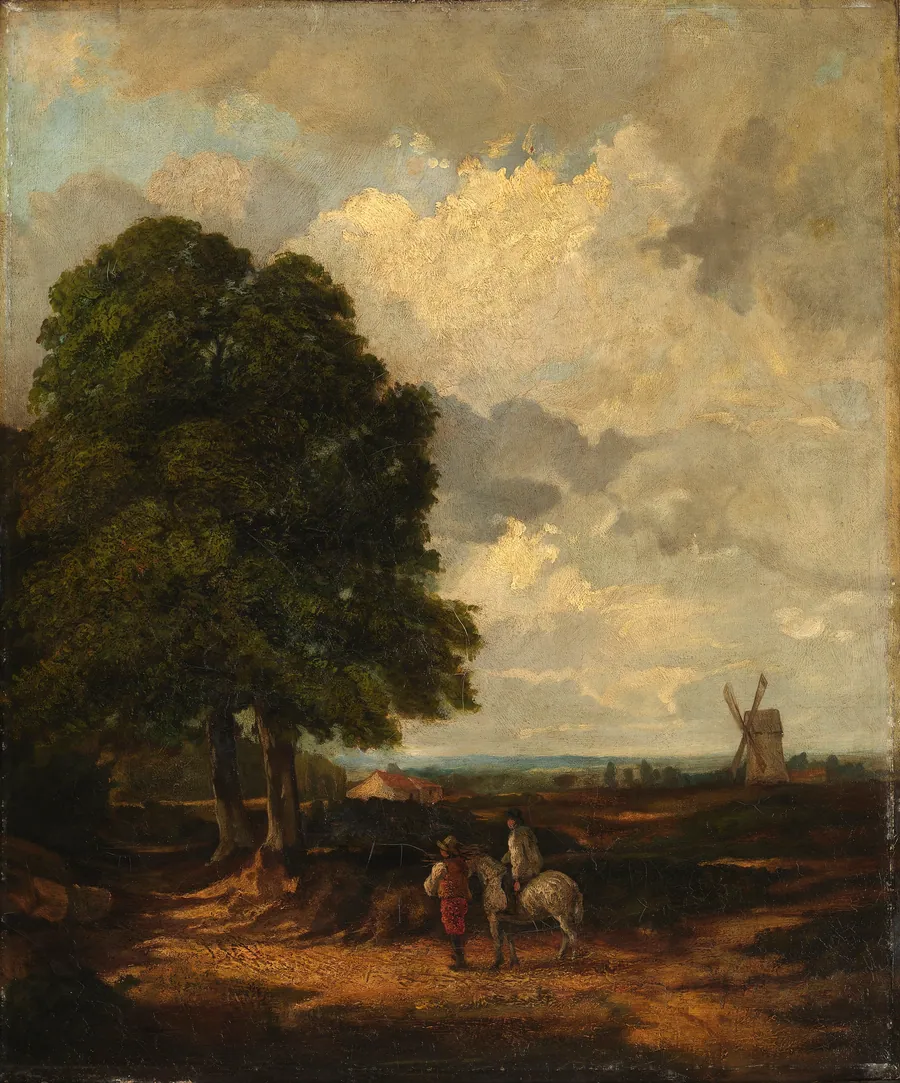 Spring Plowing near East Burgholt by Unidentified (British)