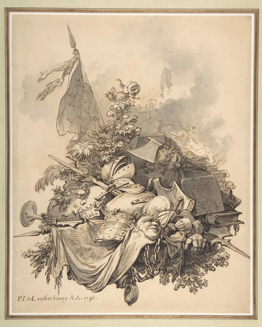 The House of York by Philippe Jacques de Loutherbourg