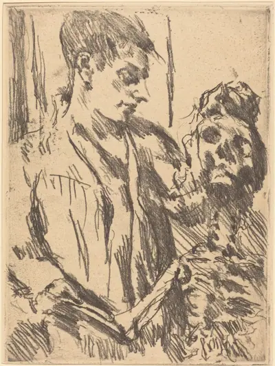 Death and the Young Man (Tod und Jüngling) from Dance of Death (Totentanz)