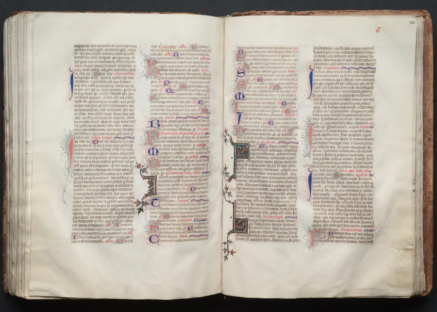 The Gotha Missal:  Fol. 132r, Text by Master of the Boqueteaux