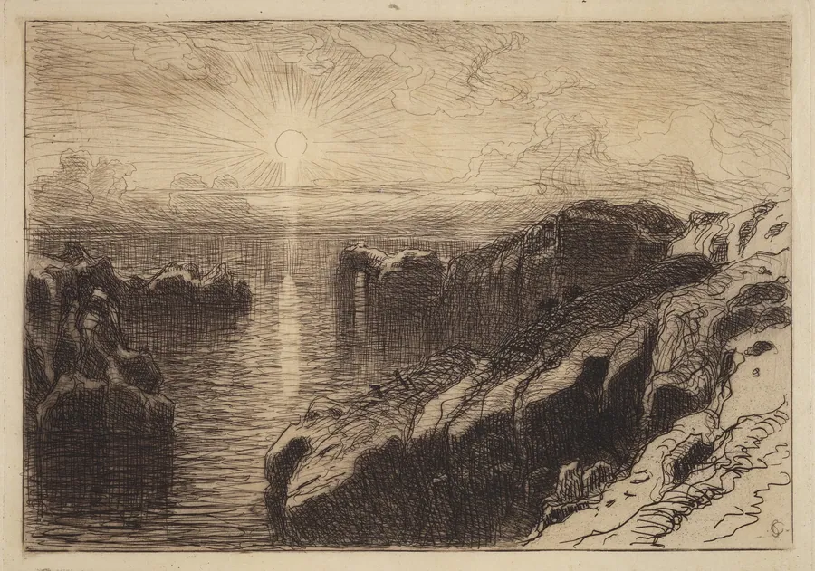 Pacific Coast, California by Samuel Colman