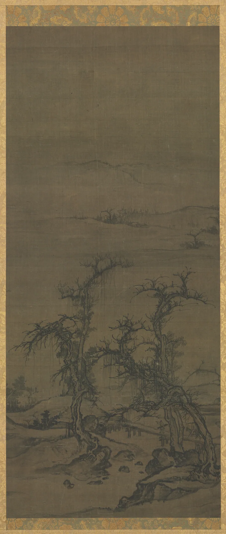 Carrying a Qin on a Visit by Luo Zhichuan