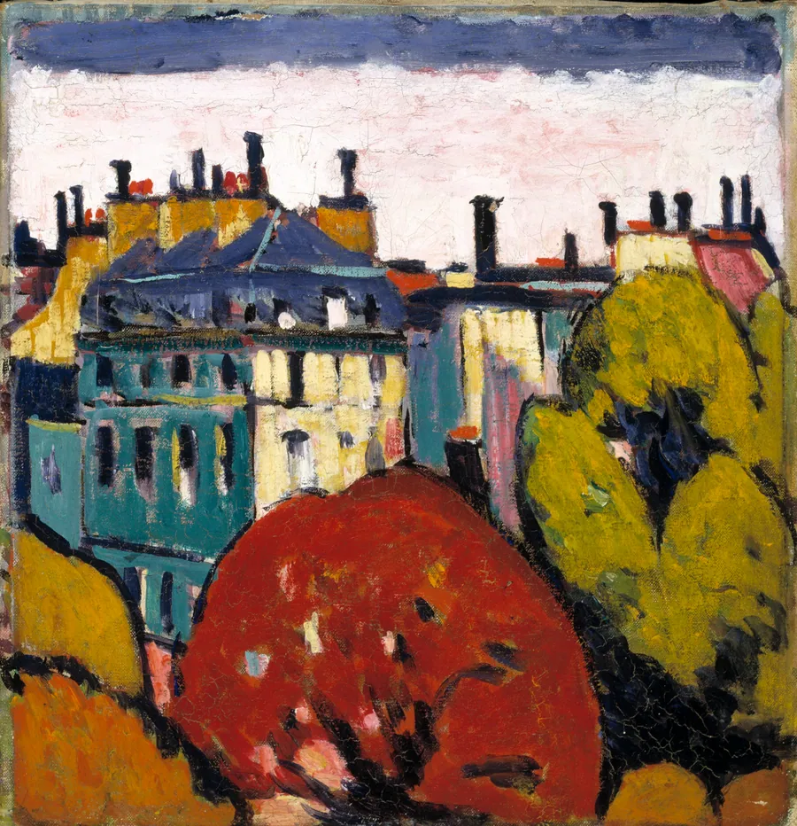 Landscape, Paris by H. Lyman Saÿen, born Philadelphia, PA 1875-died Philadelphia, PA 1918