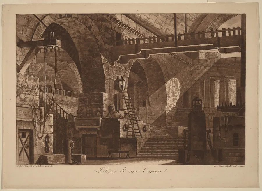 Interno di un Carcere (Interior of a Prison) by Francesco Inghirami