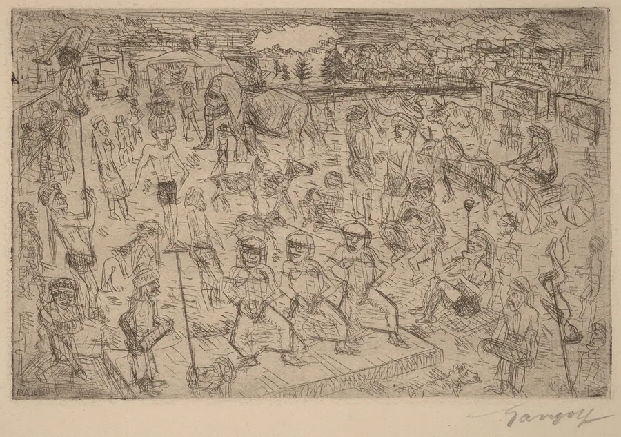 Hindu Village (Das Hindudorf) by Paul Gangolf