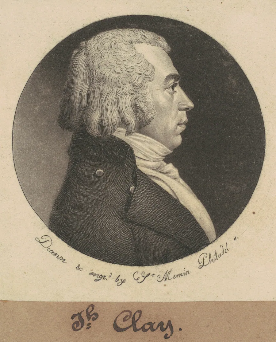 Joseph Clay by Charles B. J. Févret de Saint-Mémin