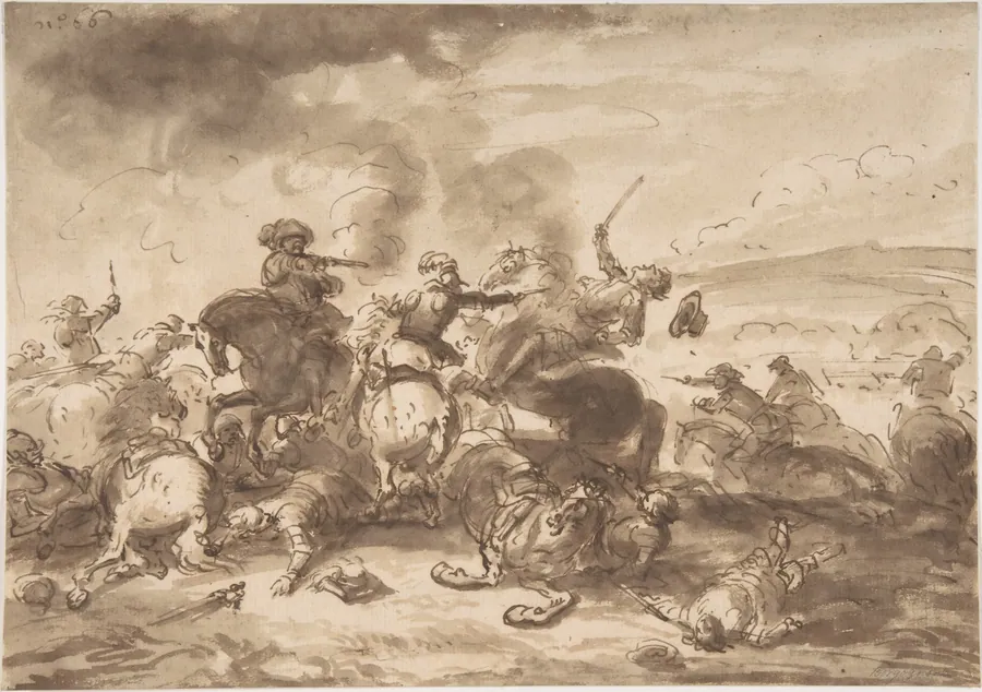 Combat of Cavalry by Jacques Courtois
