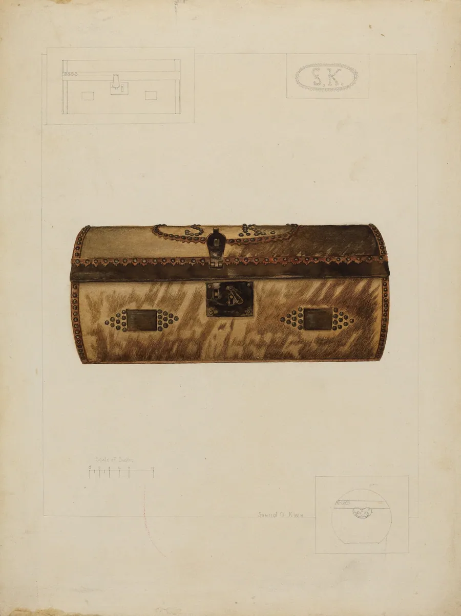 Hide Covered Trunk by Samuel O. Klein
