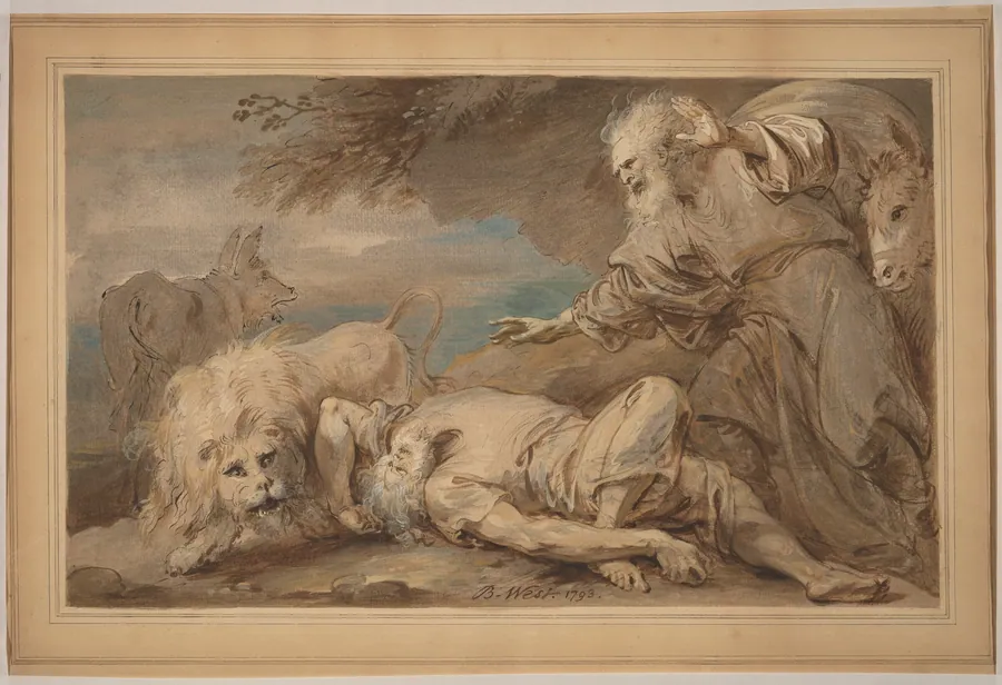 The Disobedient Prophet by Benjamin West