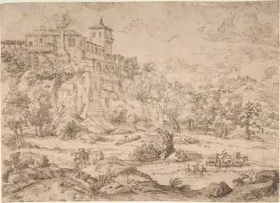 Landscape with Hilltop Villa