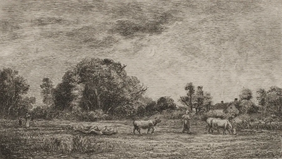 Moonrise by Charles François Daubigny