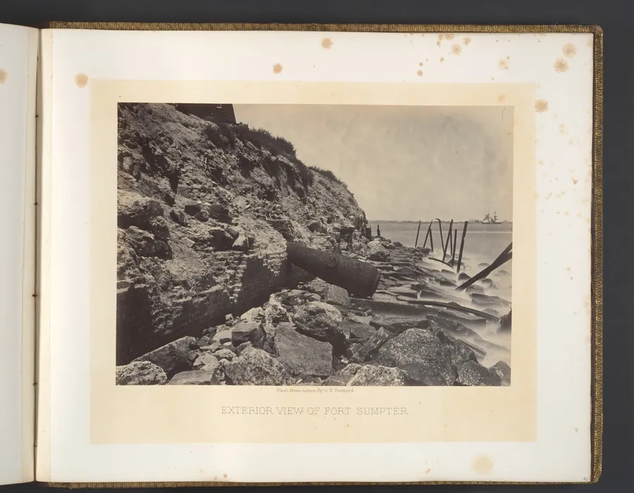 Exterior View of Fort Sumpter by George N. Barnard
