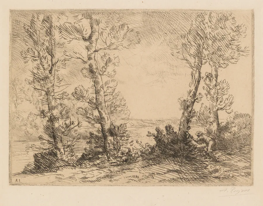 The Salmon Fisherman (Le Pêcheur du Saumon) by Alphonse Legros