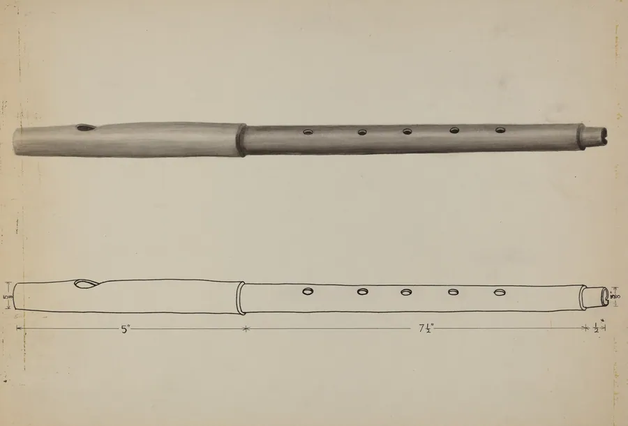 Wooden Fife by Edward L. Loper