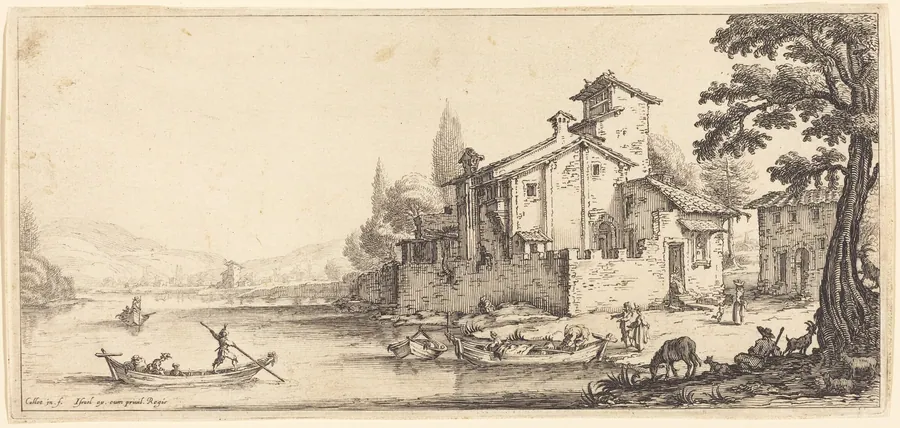 The Walk by the Water by Jacques Callot