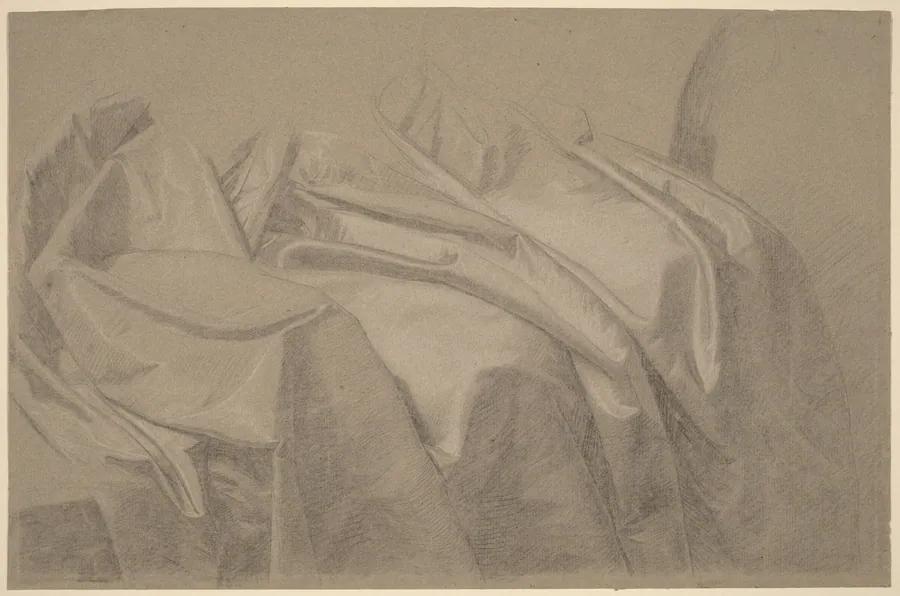 Drapery Study for "Mary and Elizabeth Royall" by John Singleton Copley