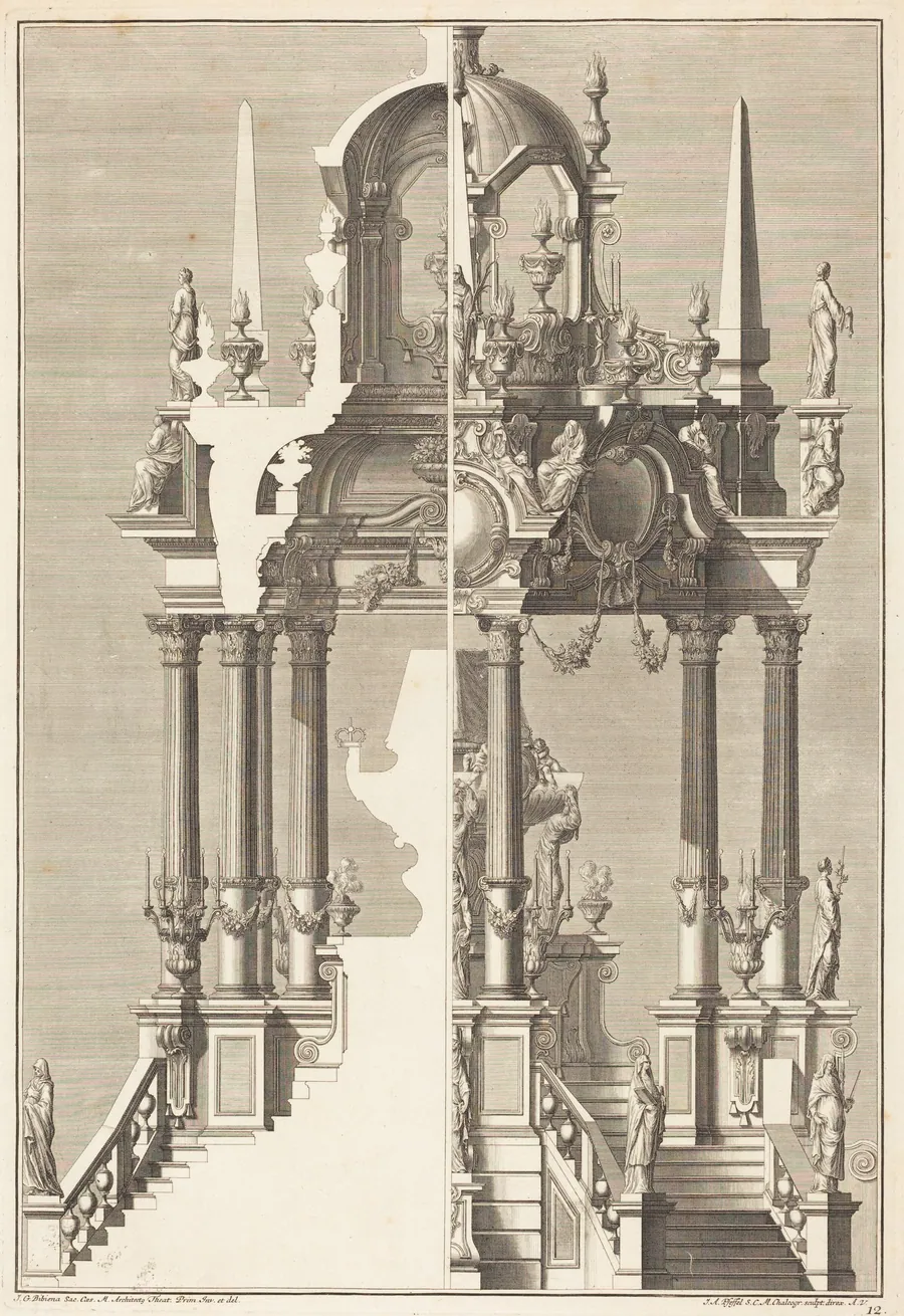 Catafalque by Johann Andreas Pfeffel I