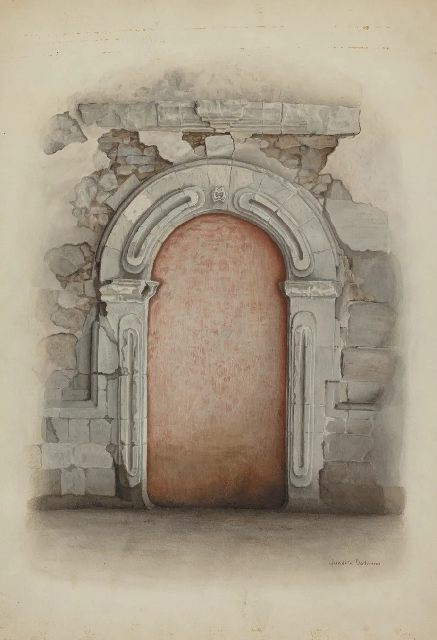 Doorway, Stone by Juanita Donahoo