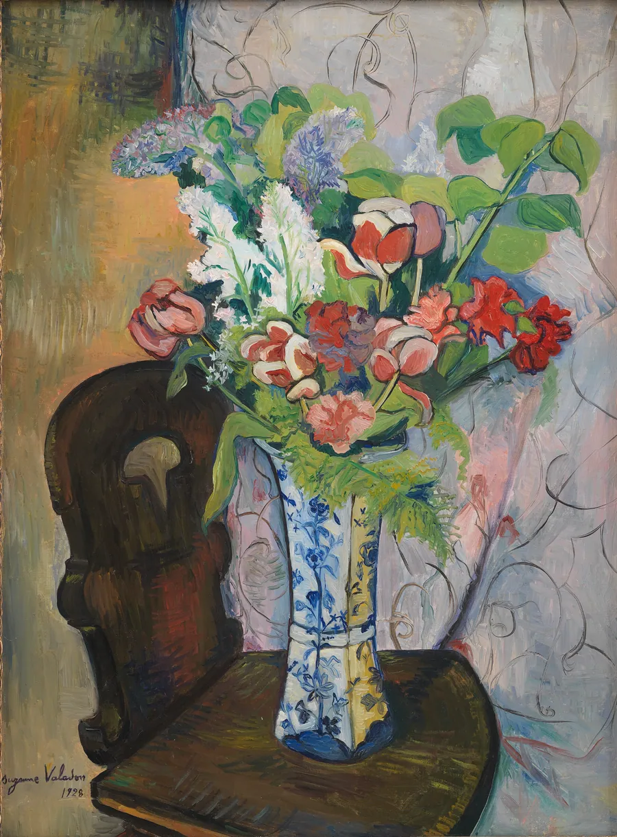 Forårsblomster i en vase by Suzanne Valadon
