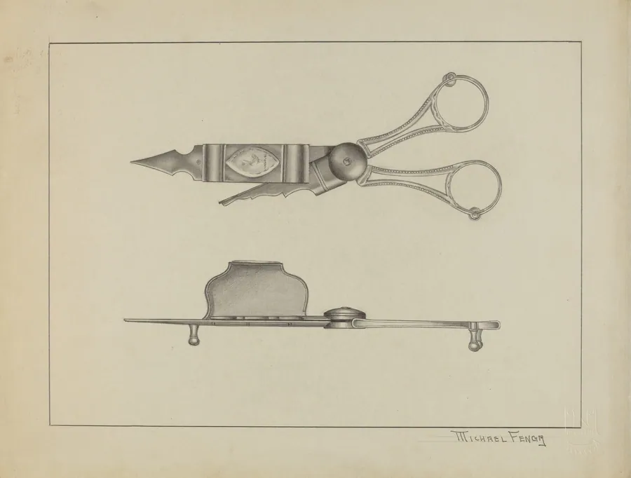 Silver Candle Snuffer by Michael Fenga