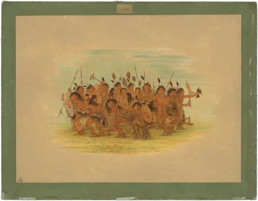 Scalp Dance - Sioux by George Catlin