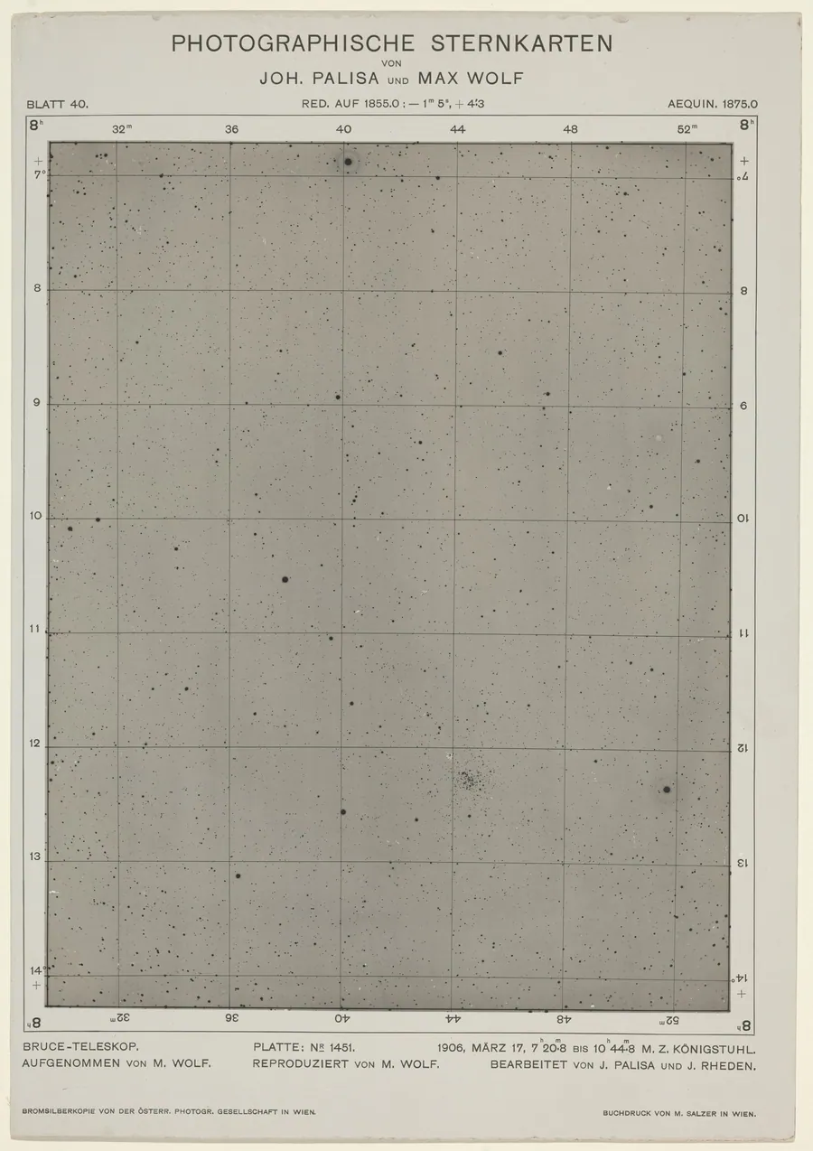 Photographische Sternkarten (March 17, 1906) by Wolf and Palisa