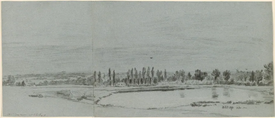Extensive Landscape with a Pond by William Turner of Oxford