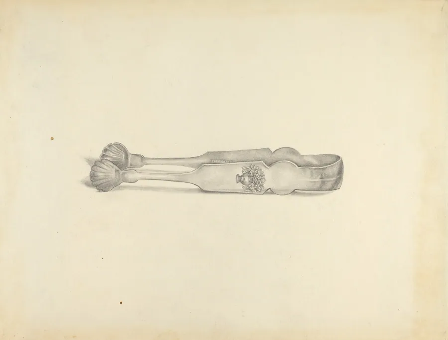 Silver Sugar Tongs by American 20th Century