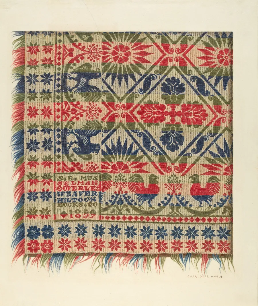 Woven Coverlet by Charlotte Angus