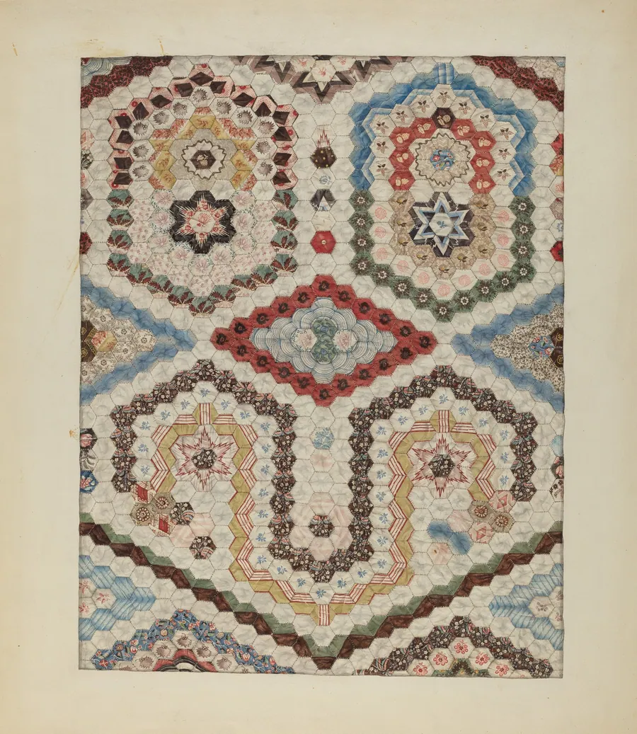 Patchwork Quilt by Sylvia Dezon