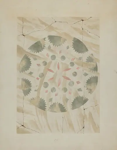 Detail of Stencilled Wall