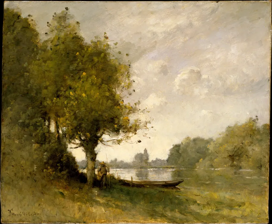 A Pond near Nangis by Paul-Désiré Trouillebert