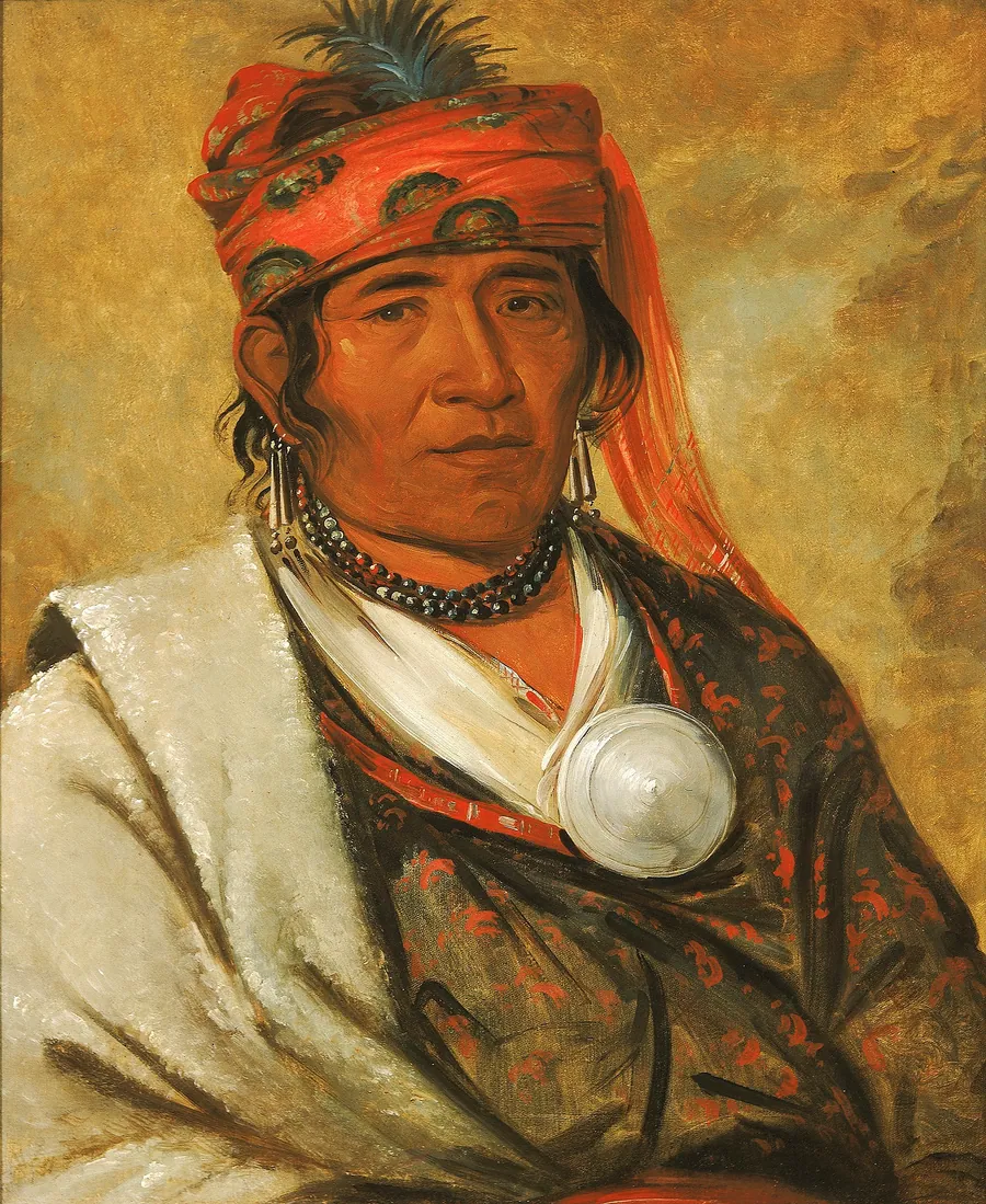 Ye-hów-lo-gee, The Cloud, a Chief by George Catlin, born Wilkes-Barre, PA 1796-died Jersey City, NJ 1872