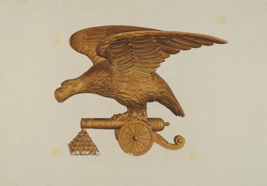 Eagle with Cannon by Hazel Hyde