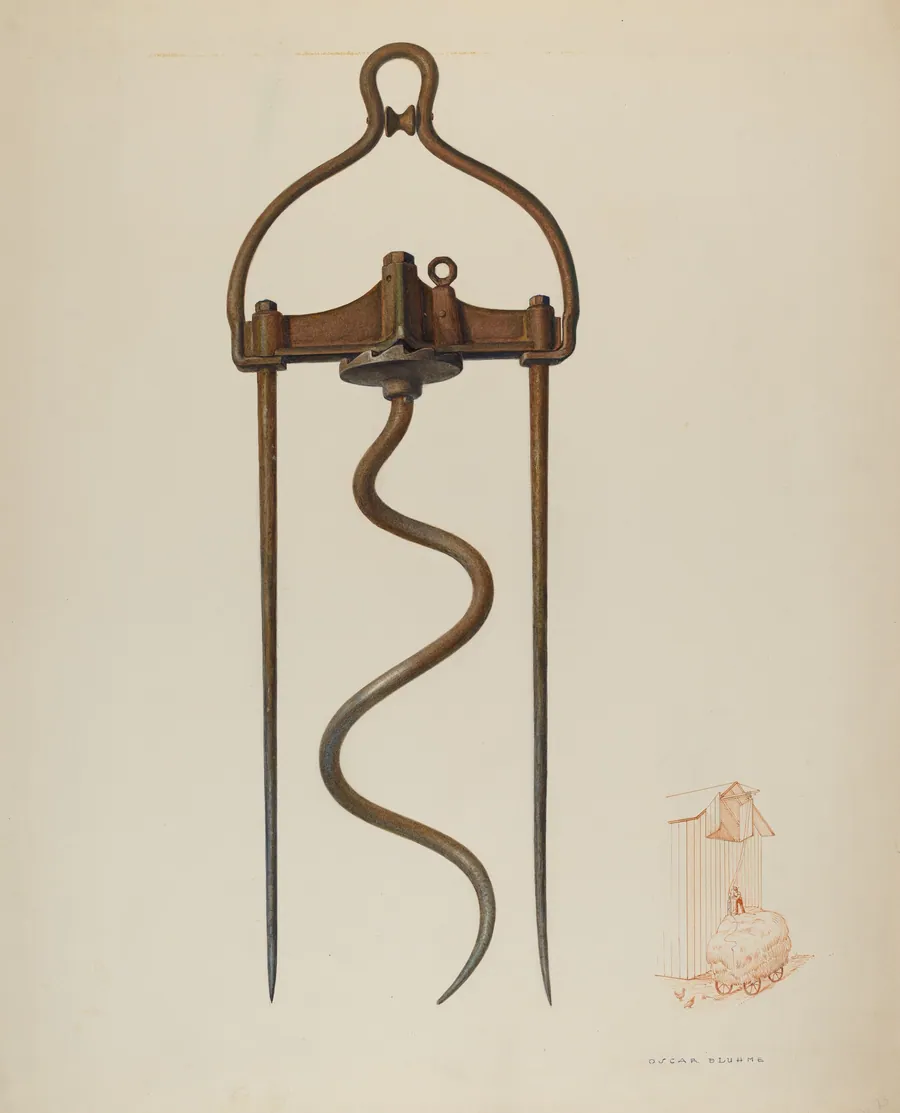 Spiral Hay Fork by Oscar Bluhme