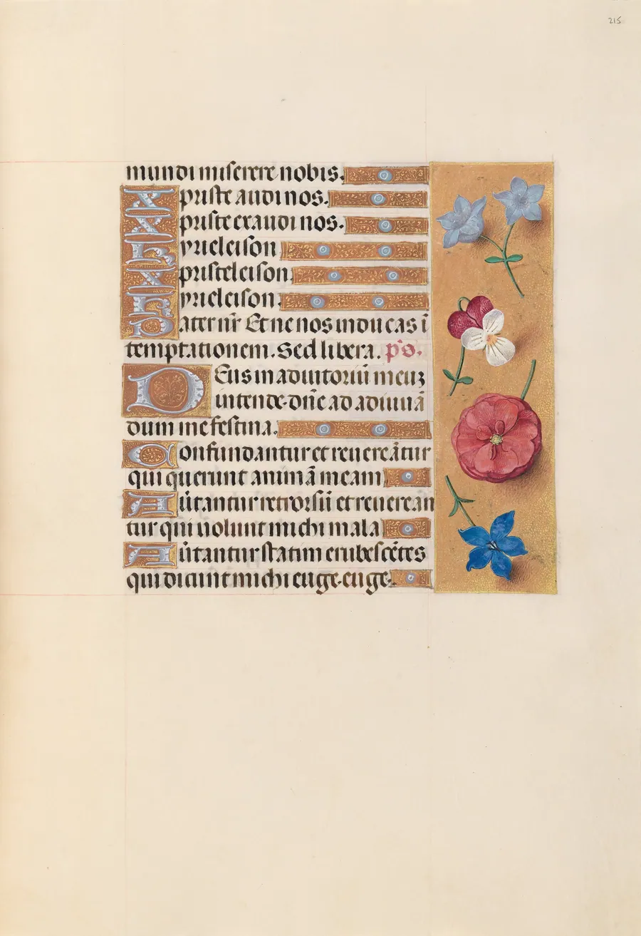 Hours of Queen Isabella the Catholic, Queen of Spain:  Fol. 215r by Master of the First Prayerbook of Maximillian