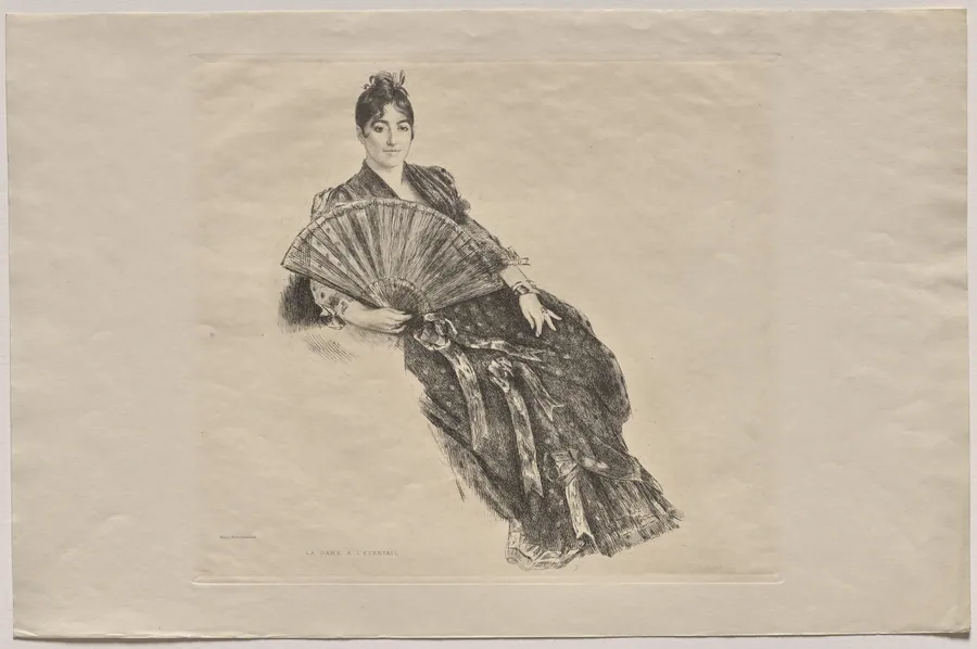 Self-Portrait in a Spanish Costume by Marie Bracquemond