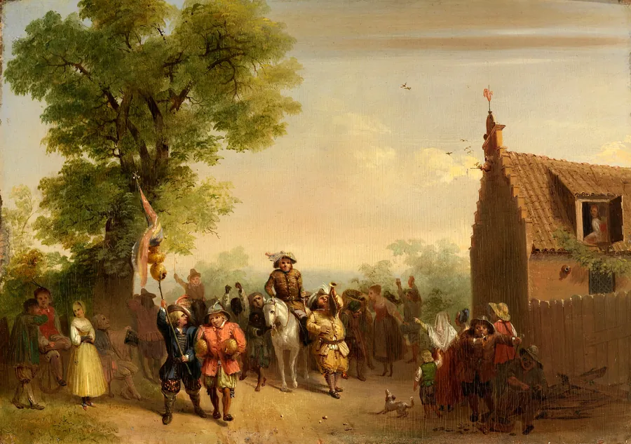 Triumph of Stoffel Brinkerhoff, on His Return from His Conquests in the East by John Gadsby Chapman, born Washington, DC 1808-died Brooklyn, NY 1889