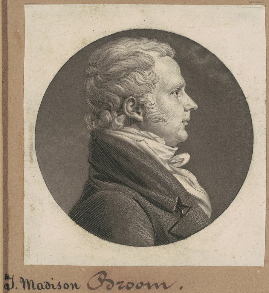 James Madison Broom by Charles B. J. Févret de Saint-Mémin